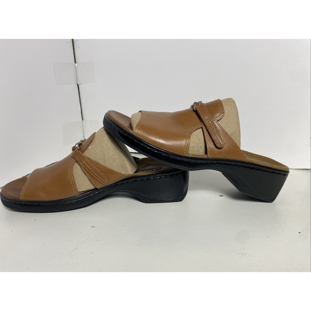 Clarks Women's Style 70082 Tan Keyna‎ Open Toe Sandals 10M Adjustable - Picture 10 of 10